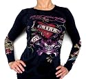 New Ed Hardy Women's Specialty Tattoo "Love Kills Slowly" Long Sleeve T-shirt~collection 2009