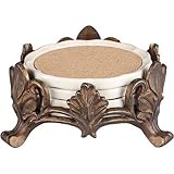 Venetian Scroll Crema Coaster Set