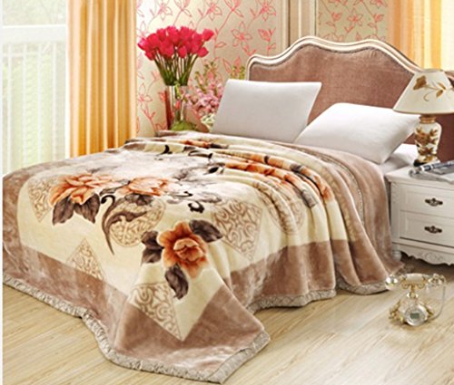 Printing Thickening Double Raschel Acrylic Blankets(09)