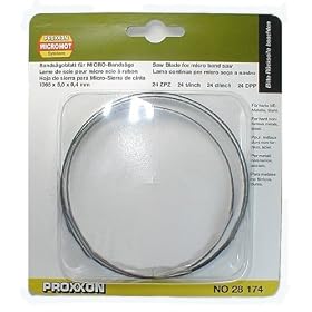 Proxxon 28174 24-Tpi Fine Toothed Band Saw Blade for MBS 115/E Swedish Steel