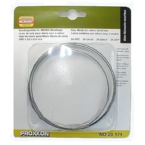 Proxxon 28174 24-Tpi Fine Toothed Band Saw Blade for MBS 115 E Swedish Steel by Proxxon
