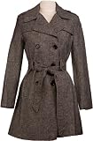 Vicky Smith LONDON Herringbone Stitch Grey Womans Coat