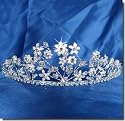 SC Bridal Wedding Tiara Crown With Flowers 46496