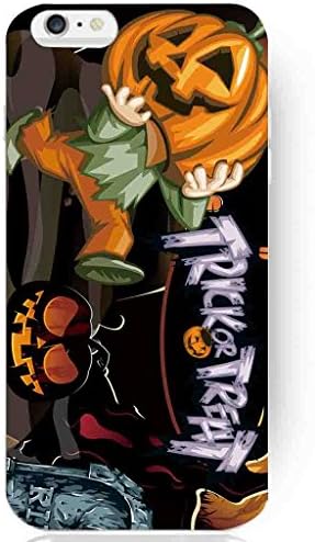 Designed Case Halloween Custom Happy Pumpkin Special Fashion Cute Smile Smiley New Hard Plastic Back Case Cover Housing for Iphone 6 4.7 Inch (#8 Pumpkin Man cartoon grave)
