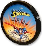 Silver Superman Shield DC Comics Steering Wheel Cover