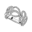 14K White Gold Diamond Ring - 0.37 Ct.