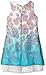 Amy Byer Girls' Print Sleeveless Dress with Lace Peekaboo