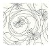 York Wallcoverings Tres Chic BL0340 Script Floral Wallpaper, White/Black