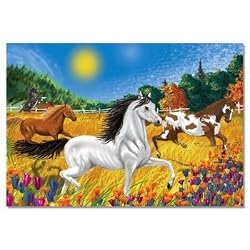 Melissa & Doug 0100 pc Horses in the Meadow Cardboard Jigsaw