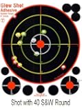 75 Pack - 8" Reactive Splatter Targets - Glowshot - Multi Color - Gun and Rifle Targets - Glow Shot
