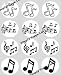 from Simply Topps 12 Music Notes rice paper fairy / cup cake 40mm toppers pre cut decoration Made By Simply Topps Ltd Matching Cupcake Wraps In My Shop