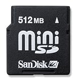 SANDISK MINI SD 512MB CARD