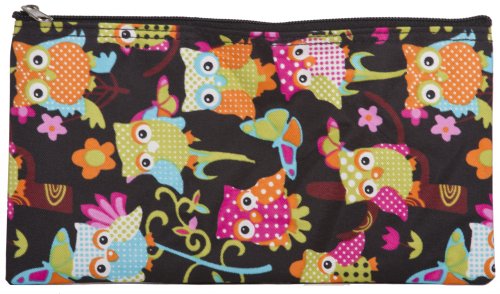 World Traveler Owl Makeup Brush Bag 10-inch