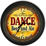 Dance 's Beer and Ale Black Cascading Pub Style Wall Clock