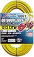US Wire 74100 12/3 100-Feet SJTW Yellow Heavy-Duty Lighted Extension Cord