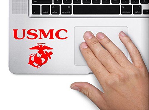 USMC Symbol United States Marine Corps Armed Force Decal Funny Laptop Skin Macbook Trackpad Keypad Sticker Window