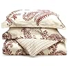 Regency Collection 310-Thread-Count Maxine Stripe Full/Queen Duvet Set, Burgundy