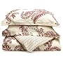Regency Collection 310-Thread-Count Maxine Stripe Full/Queen Duvet Set, Burgundy