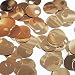 Large Hole Round Sequin 20mm Deep Gold Metallic. Couture Paillettes. Made in USA