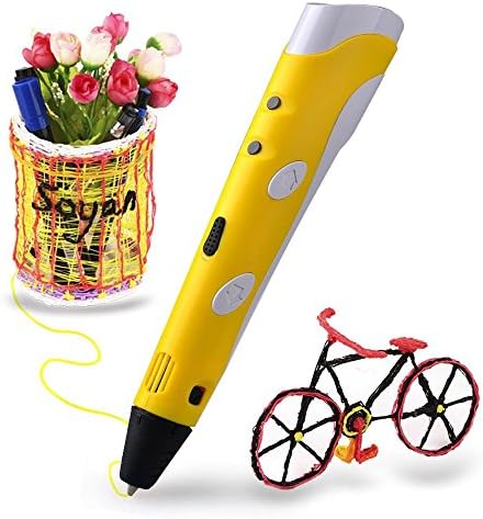 Soyan 3D Arts &amp; Crafts Drawing 3D Printing Doodle Printer Pen with FREE 30G ABS Filament(Yellow)