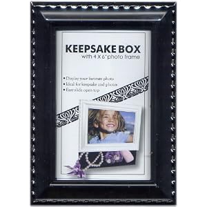 Buy 4x6 Photo Frame and Storage Box, Black by Jed Mart now!