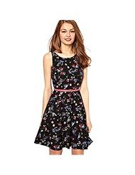 Sexy Sleeveless Floral Print Empire   Waistline Summer Illusion Round Neck Sweetheart Knit Prom Dress/Party Dress 