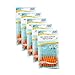 Orange TePe Interdental Brushes 0.45mm - 5 Packets of 8 (40 Brushes)
