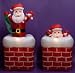 Pop Up From Chimney Inflatable Santa 6ft Indoor/Outdoor (7332)