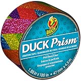 Duck Brand Prism Crafting Tape, 1.88-Inch x 5-Yard Roll, Rainbow Ribbon (283705)