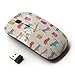 KawaiiMouse [ Optical 2.4G Wireless Mouse ] Kittens Cats Teal Pink Pattern Cartoon