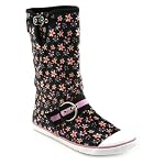 Marilyn black flowers Sugar Boots