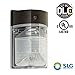[Photocell Included] SLG Security LED Wall Pack Light, Outdoor LED Wall Pack, 120VAC 25 Watts(50W HID Comparable), Cool White(4000K), CRI80, 2126lm, IP65 Rated, DLC Qualified and UL listed, 1 PACK