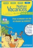 Revue Nathan  / Nathan Vacances CE1 vers CE2 + CD-Rom PC découverte Print Artist 2004