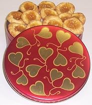 Scott's Cakes 1 lb. Cinnamon Apple Butter Cookies in a Heart Tin