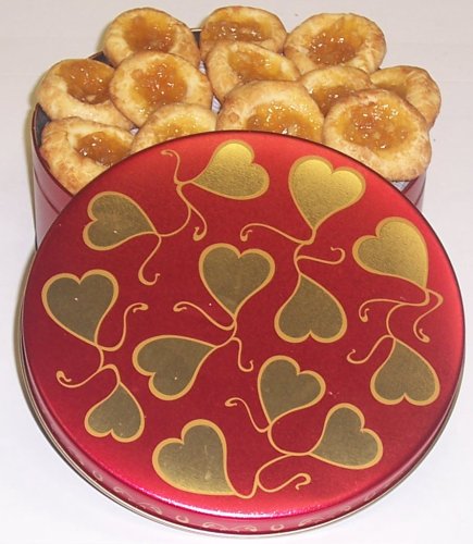 Scott's Cakes 1 lb. Cinnamon Apple Butter Cookies in a Heart Tin