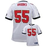 Reebok NFL Equipment Tampa Bay Buccaneers #55 Derrick Brooks White Youth Replica Football Jersey