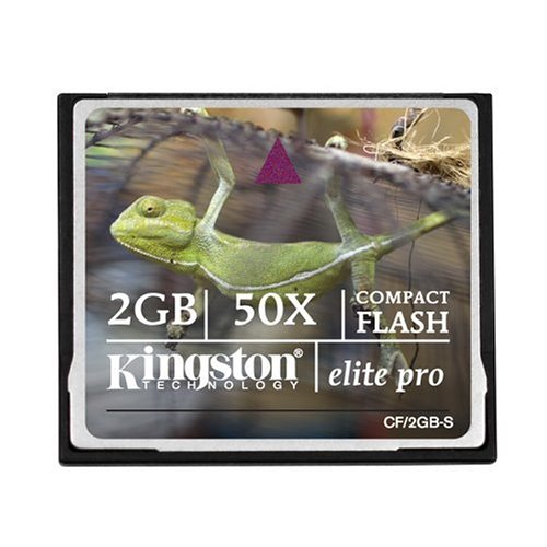 Kingston CF/2GB-S 2 GB ElitePro CompactFlash Card (Retail Package)