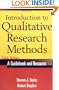 Introduction to Qualitative Research Methods