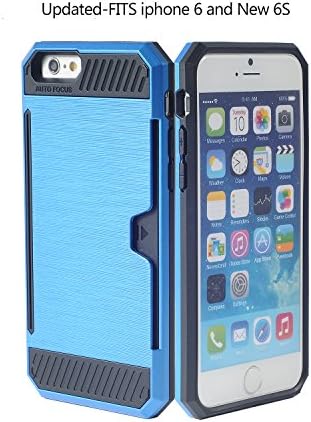 Iphone 6s Wallet Case,sport Design Super Shock Absorption Case for Apple Iphone 6 / Iphone 6s,ultra Slim Protective Phone Cover(blue)