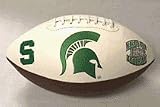Michigan State Spartans Embroidered Full Size Football from Fotoball