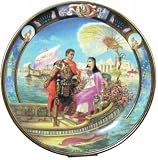 Royal Worcester Legends of Love Plate Antony and Cleopatra