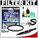 Hoya DMC Pro1 Digital 62mm Ultraviolet UV Lens Filter + Accessory Kit for Canon, Nikon, Sony, Olympus & Pentax Lenses