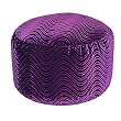Velveteen Purple Swirl Bigfoot Footstool By Elite Furniture
