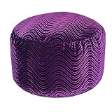 Velveteen Purple Swirl Bigfoot Footstool By Elite Furniture