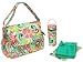 Coated Double Buckle Diaper Bag in White Paradise
