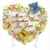 Outdoor Living : Heart Shaped Butterfly Plaque for Mom