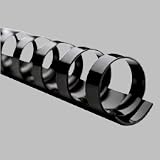 Office Products : GBC CombBind Binding Spines, 0.375-Inch Spine Diameter, Black, 55 Sheet Capacity, 100 Spines (4000044)