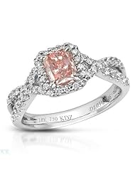 CleverEves 1.49.Ctw Diamonds 18K Gold Ring