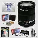 Sigma 18-200mm f/3.5-6.3 DC OS (Optical Stabilizer) Wide Angle Lens & Filters & Close-Up Macro Set & 6 Year Warranty for Canon EOS SLR
