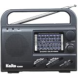 Kaito Ka009 4-way Powered,solar Power, Emergency Radio, Color Black by Kaito